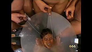 Urinate in face of Japanese bitch in Urinate mass ejaculation