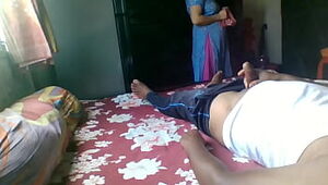 Demonstrating on real Indian maid with twist