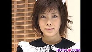 Kasumi Uehara maid is plumbed with hitachi